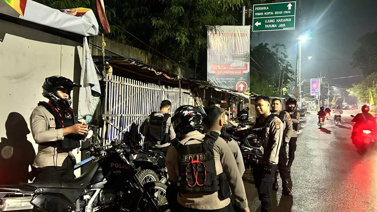 Razia Dini Hari di Jalur Bekasi–Bogor, Polisi Amankan 5 Motor Knalpot Brong dan Satu Plat Nomor Thailand Ilegal